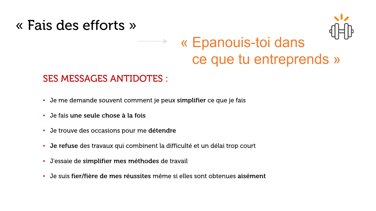 antidote fais efforts